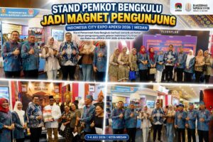 STAND PEMKOT BENGKULU JADI MAGNET PENGUNJUNG INDONESIA CITY EXPO APEKSI 2026 DI MEDAN